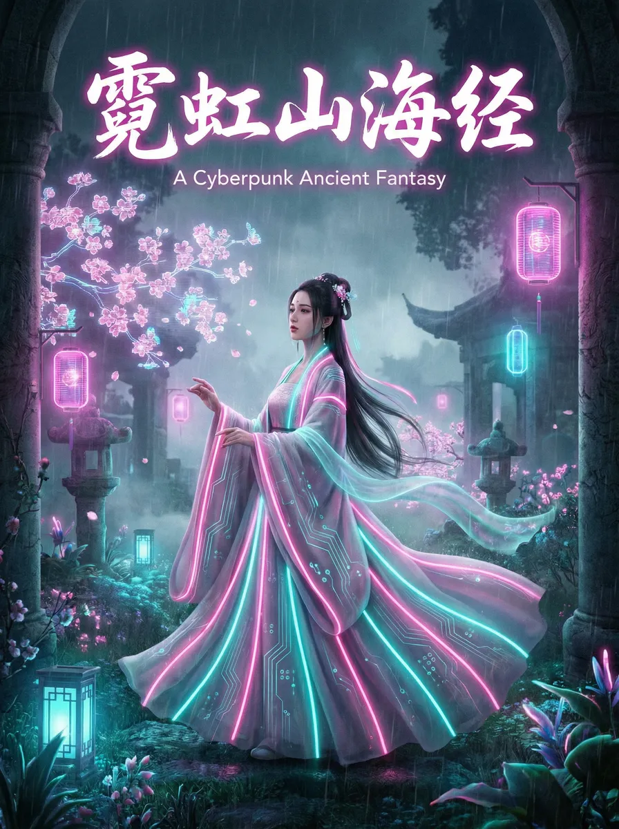 绿巨人大战雷神托尔 古风奇缘短剧 - 霓虹山海经海报