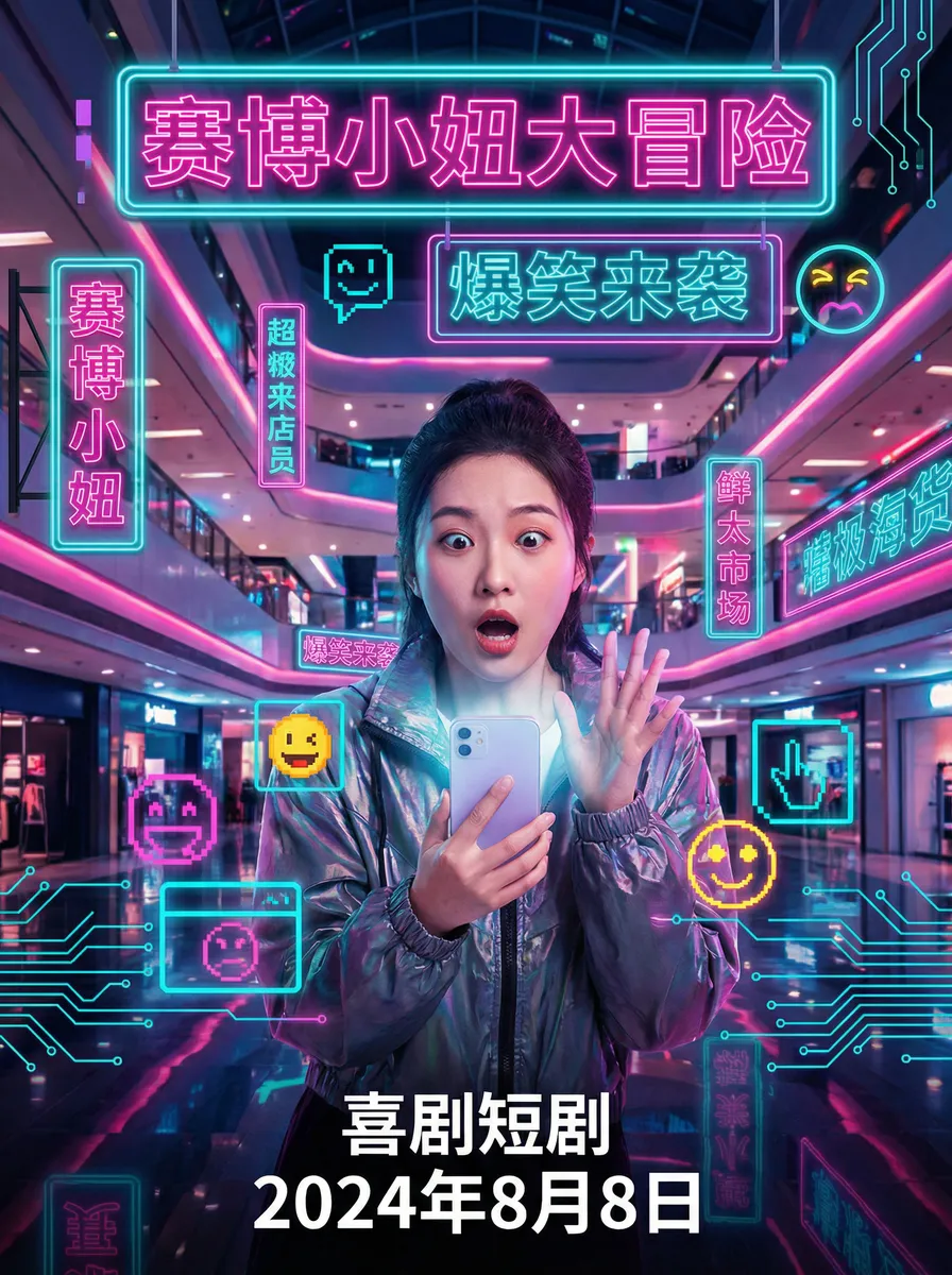 绿巨人大战雷神托尔 搞笑喜剧短剧 - 赛博小妞大冒险海报